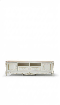 Buffet de salon blanc de luxe élégant Commode Armoires Meuble bas Nouveau