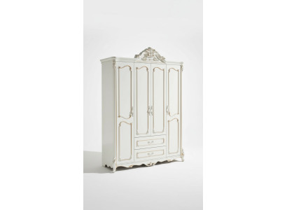 Armoire blanche Design élégant Chambre classique Mobilier de luxe