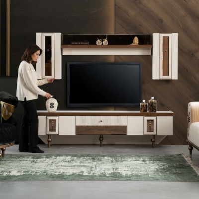 Une table de chevet pour votre téléviseur de luxe pour votre salon dans un style moderne