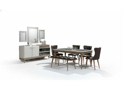Ensemble de salle à manger tabouret table chaises ensemble de salle à manger ensemble de table bahut 6 pièces.