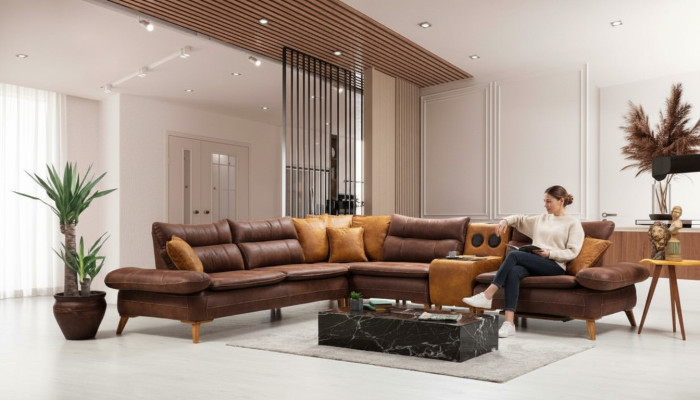 Canapé d'angle multifonction Bluetooth Sofa Sound System Living Landscape