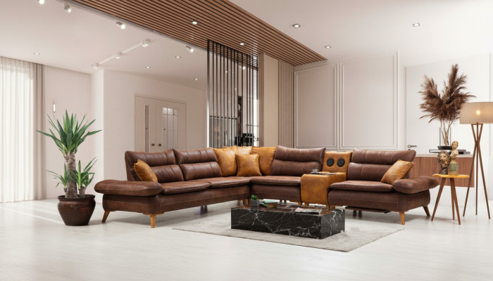 Canapé d'angle multifonction Bluetooth Sofa Sound System Living Landscape