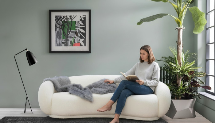 Sofa design à trois places pour le salon Meubles Ameublement Canapés Rembourrage