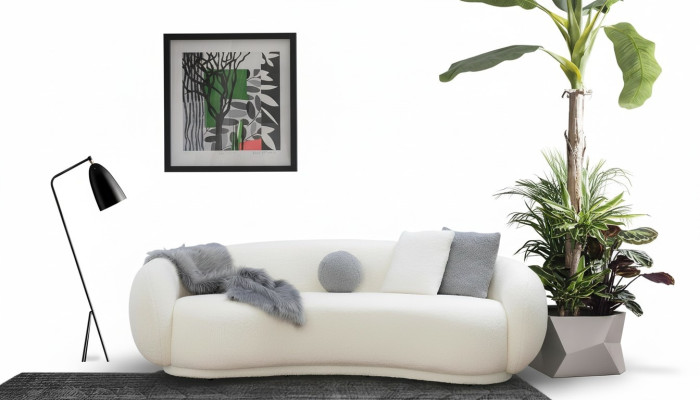 Sofa design à trois places pour le salon Meubles Ameublement Canapés Rembourrage