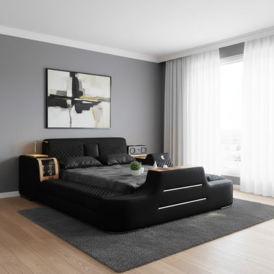 Lit avec téléviseur Lit Lift TV Lits multifonctions Lit double Chambre