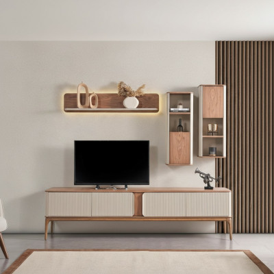 Une garde-robe de télévision chic pour votre salon dans un style moderne