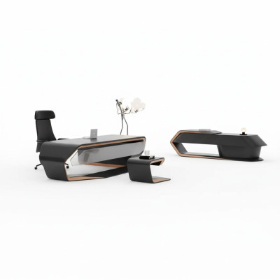 Set de meubles de salle d'étude Bureau Table basse Buffet Meubles de luxe