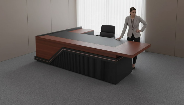 Bureau Mobilier de bureau Chef Table Bureau Kanzei Table Mobilier de luxe nouveau