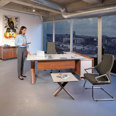 Meubles en bois Table de travail Bureau d'angle Mobilier de bureau Commode Table basse Moderne