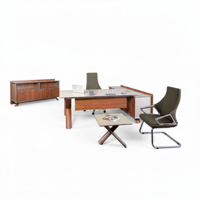 Meubles en bois Table de travail Bureau d'angle Mobilier de bureau Commode Table basse Moderne