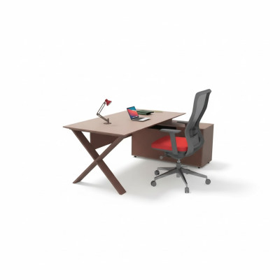 Bureaux Mobilier de bureau Bureau d'angle Tables de travail Mobilier en bois Brun