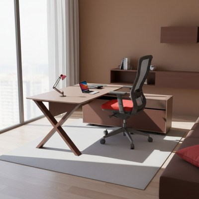 Bureau Mobilier de bureau Table de direction Mobilier en bois Poste de travail d'écriture design