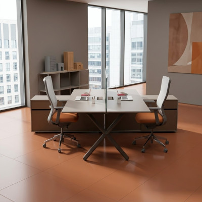 Bureau Tables Mobilier de bureau Grande Salle d'étude Mobilier de bureau moderne Bois