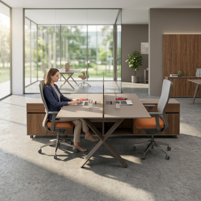 Grand bureau de bureau meubles de bureau tables en bois massif