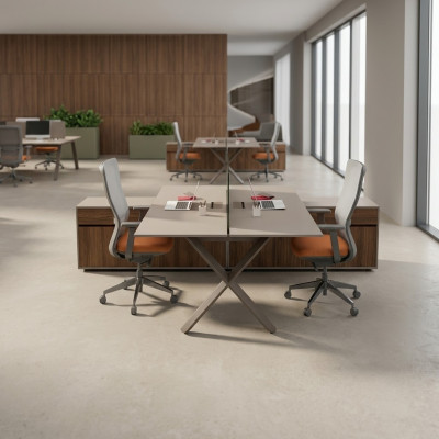 Grand bureau de bureau meubles de bureau tables en bois massif