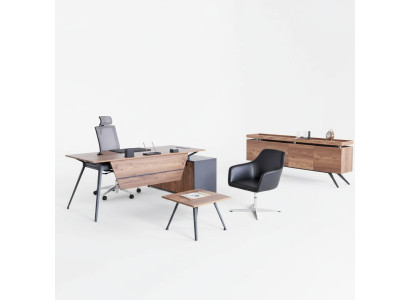 Bureau Table basse Buffet Bureau Salle d'étude Brun Moderne Bois