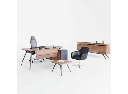 Bureau Table basse Buffet Bureau Salle d'étude Brun Moderne Bois