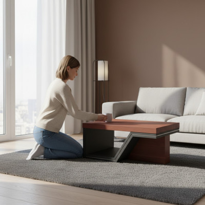 Table basse design moderne Mobilier de bureau Tables d'appoint de luxe Meubles de luxe