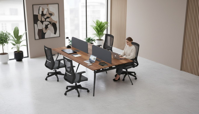 Grand bureau informatique Mobilier de bureau Table pour ordinateur portable Tables de travail Mobilier de salle d'étude