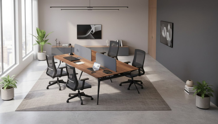 Grand bureau informatique Mobilier de bureau Table pour ordinateur portable Tables de travail Mobilier de salle d'étude