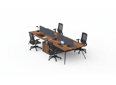 Grand bureau Table de bureau Meubles de salle d'étude Bois massif Meubles de luxe