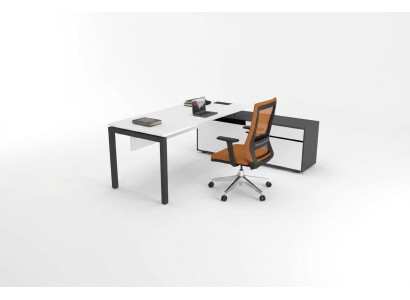 Mobilier de bureau blanc Ameublements de luxe Bureaux d'angle Mobilier de salle d'étude Bois