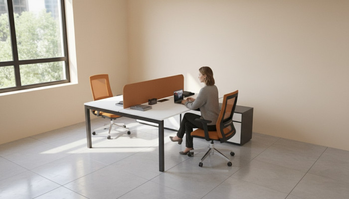 Grand bureau de travail Mobilier de bureau Salle d'étude Aménagement de luxe设计