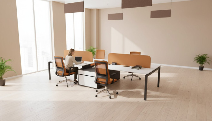 Groupe de tables de travail Mobilier de bureau Table de travail Mobilier de bureau pour ordinateur
