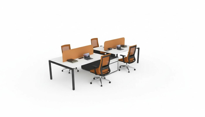 Groupe de tables de travail Mobilier de bureau Table de travail Mobilier de bureau pour ordinateur