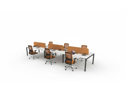 Mobilier de bureau table de travail pour 6 personnes mobilier de salle d'étude mobilier en bois