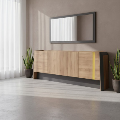 Commode moderne en bois, buffet, mobilier de bureau, armoires de meuble haut, mobilier de luxe