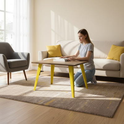 Petite table basse en bois Tables d'appoint modernes Meubles en bois de luxe de designer