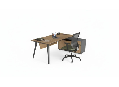 Coin bureau Table Office Big Chef Tables Desk Meubles Brun
