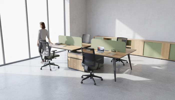 Bureau de bureau table de travail groupe de bureau pour 4 personnes bureaux mobilier d'écriture