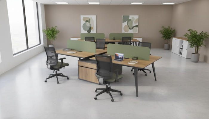 Bureau de bureau table de travail groupe de bureau pour 4 personnes bureaux mobilier d'écriture