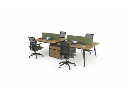 Bureau de bureau table de travail groupe de bureau pour 4 personnes bureaux mobilier d'écriture