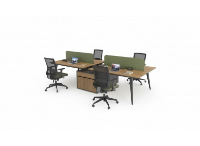 Bureau de bureau table de travail groupe de bureau pour 4 personnes bureaux mobilier d'écriture