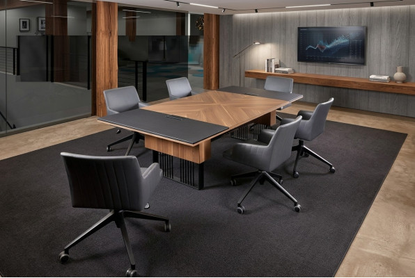 Grande table de réunion Table de conférence Mobilier de bureau de luxe Mobilier neuf