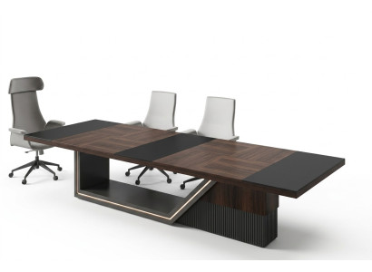Grande table de conférence, table de séminaire, table de réunion, mobilier de bureau, moderne