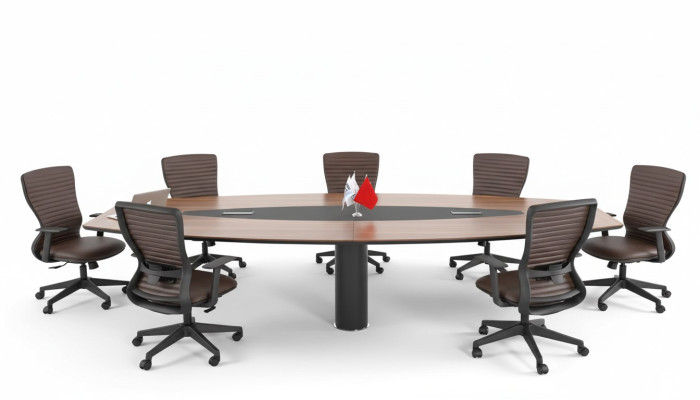 Table de conférence Grande table de réunion Mobilier de designer noble Mobilier en bois