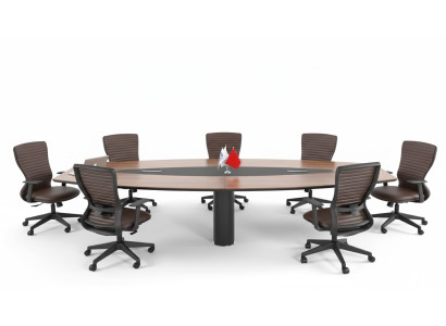 Table de conférence Grande table de réunion Mobilier de designer noble Mobilier en bois
