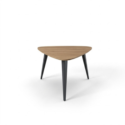 Table basse triangulaire Mobilier de salle d'étude Table basse Meubles en bois Brun neuf
