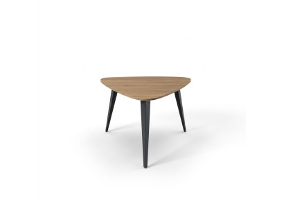 Table basse triangulaire Mobilier de salle d'étude Table basse Meubles en bois Brun neuf