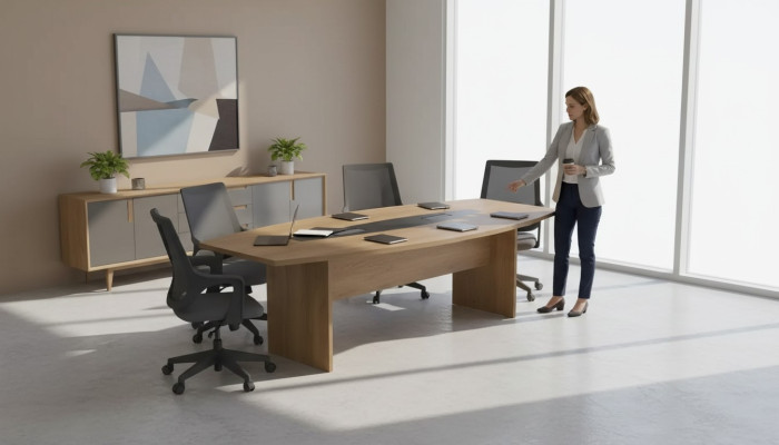 Grands bureaux de réunion de bureau tables de conférence mobilier de bureau ameublement de bureau design