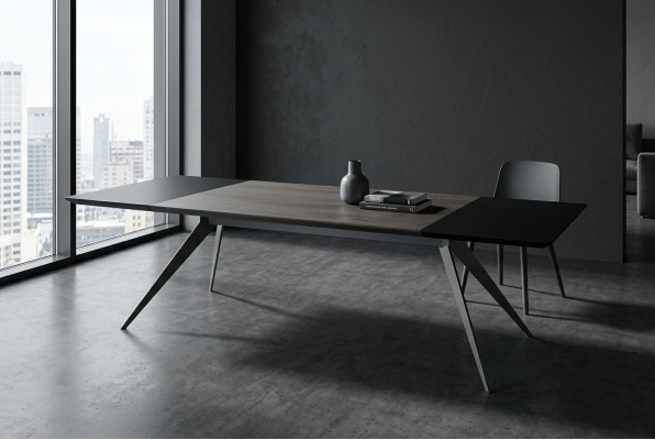 Grande table de conférence Mobilier de bureau Table de réunion Mobilier de bureau Marron