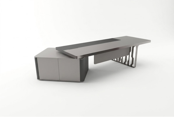 Mobilier de bureau moderne bureau, mobilier de salle d'étude bureau gris