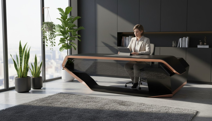 Bureau de luxe de designer de bureau de bureau de mobilier de travail de table de travail