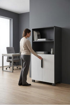 Étagère de classeur de bureau Armoire en bois Étagères Armoires Bureau Salle d'étude Mobilier neuf