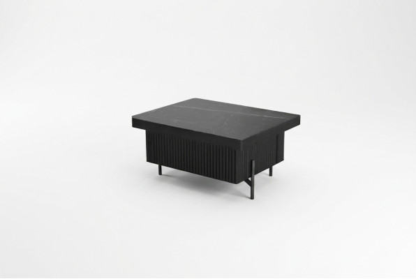 Table basse de bureau noire Mobilier de salle d'étude Tables de design Tables d'appoint