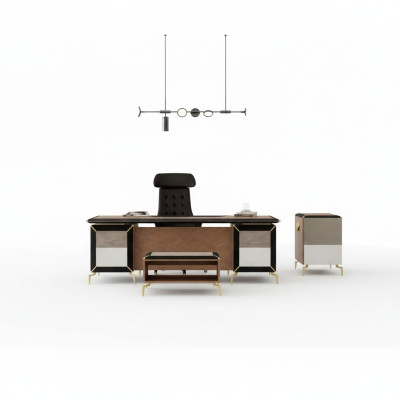 Meubles de salle d'étude modernes Buffets Bureau Bureau d'angle Commode